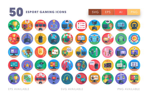 50 Esport Gaming Icons: A Designer's Review for Modern Graphics