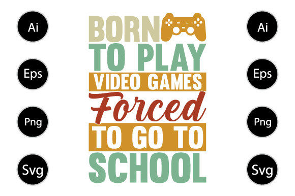 Born to Play Video Games Embroidery Design Review
