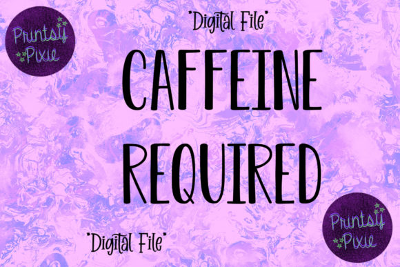 Caffeine Required Embroidery Design Review