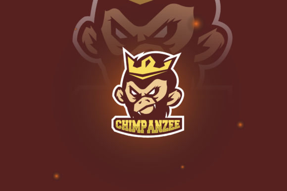 Chimpanzee Logo E-Sport Gaming Graphics & Logos