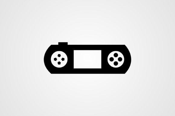 Gaming Console Glyph Icon for Modern Graphics and Icons