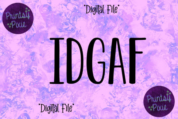 IDGAF Embroidery Design Review