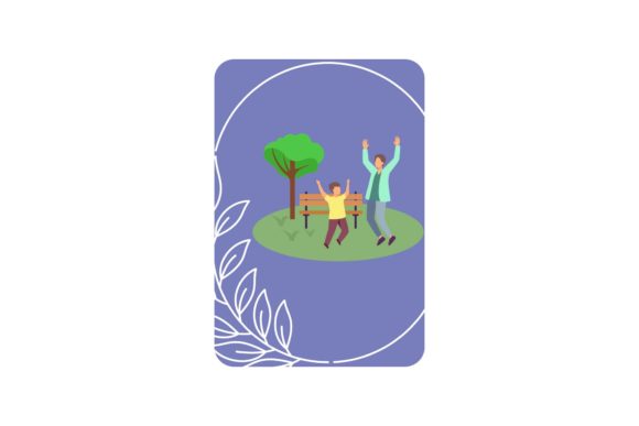 Playing Gaming Card Graphics for Modern Illustrations