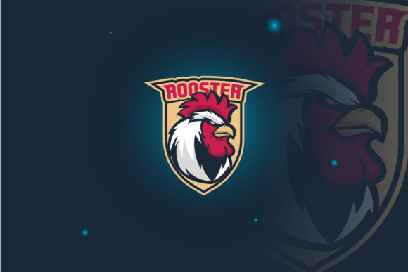 Rooster Logo E-Sport Gaming Graphics for Logos
