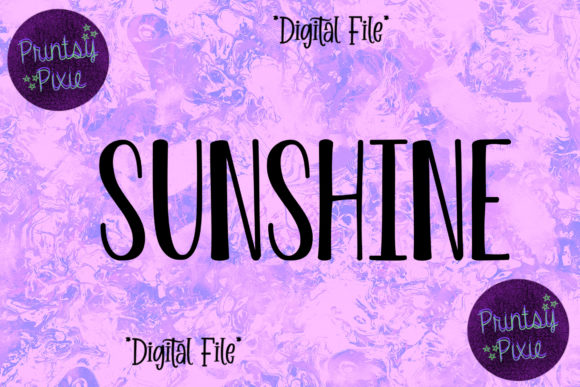 Sunshine Graphic Design for Crafts
