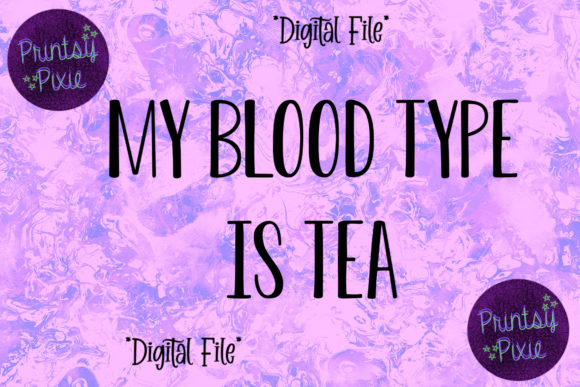 Tea Lover Graphics for Crafts