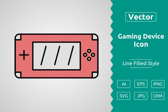 Vector Gaming Device Filled Outline Icon Graphics Review