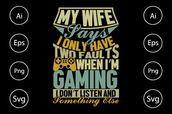 Wife Birthday Wishes for Gamer Graphic Design Asset